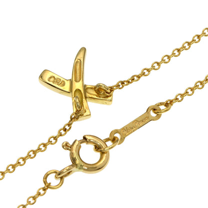 TIFFANY&Co. kiss Necklace K18 Yellow Gold Ladies [Used]