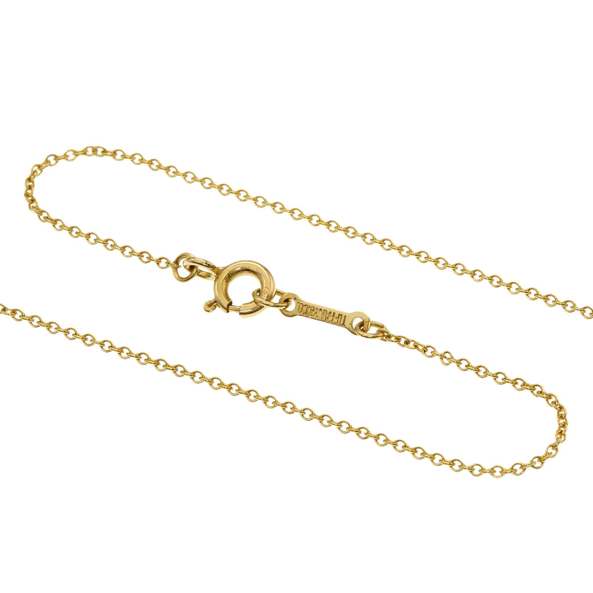 TIFFANY&Co. kiss Necklace K18 Yellow Gold Ladies [Used]