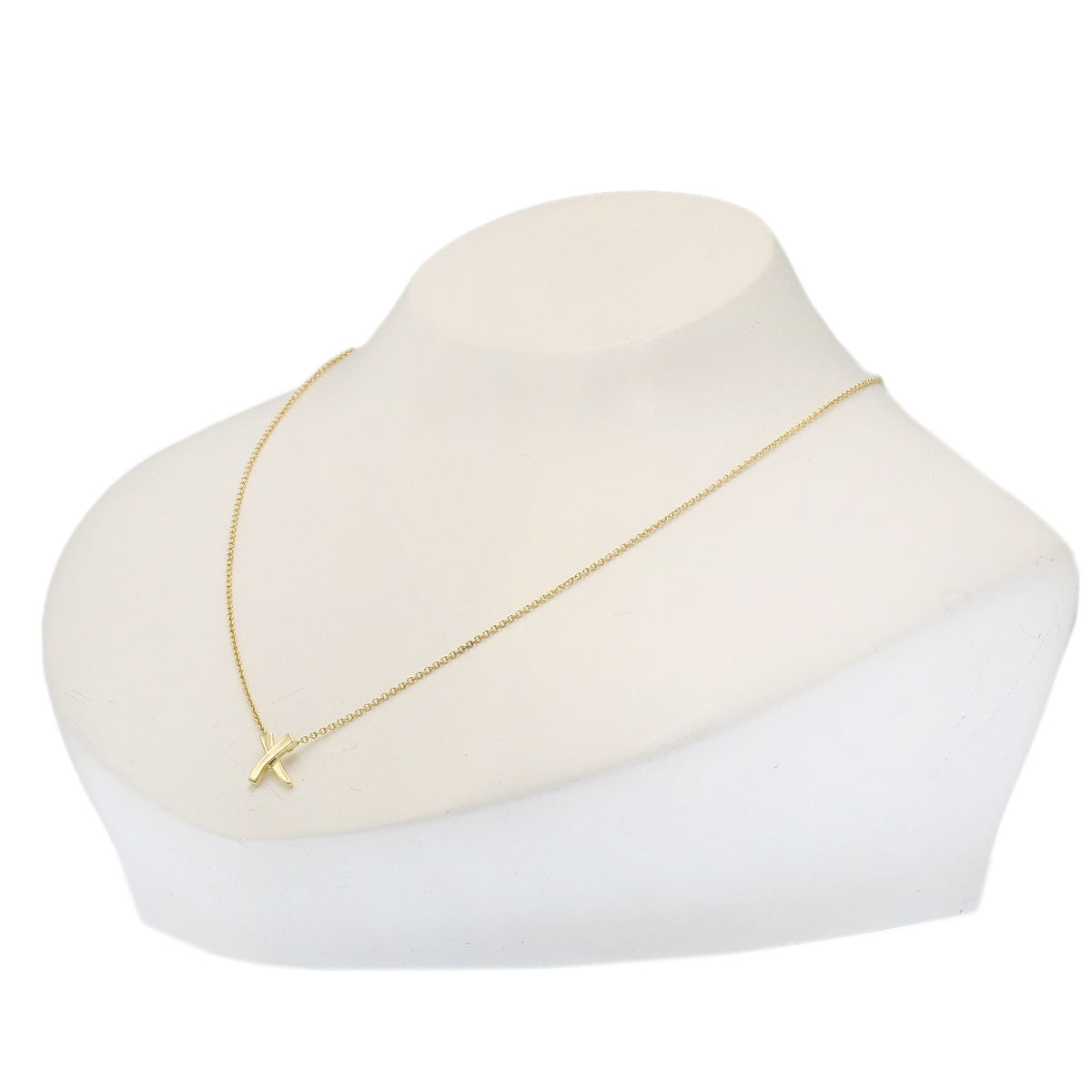 TIFFANY&Co. kiss Necklace K18 Yellow Gold Ladies [Used]