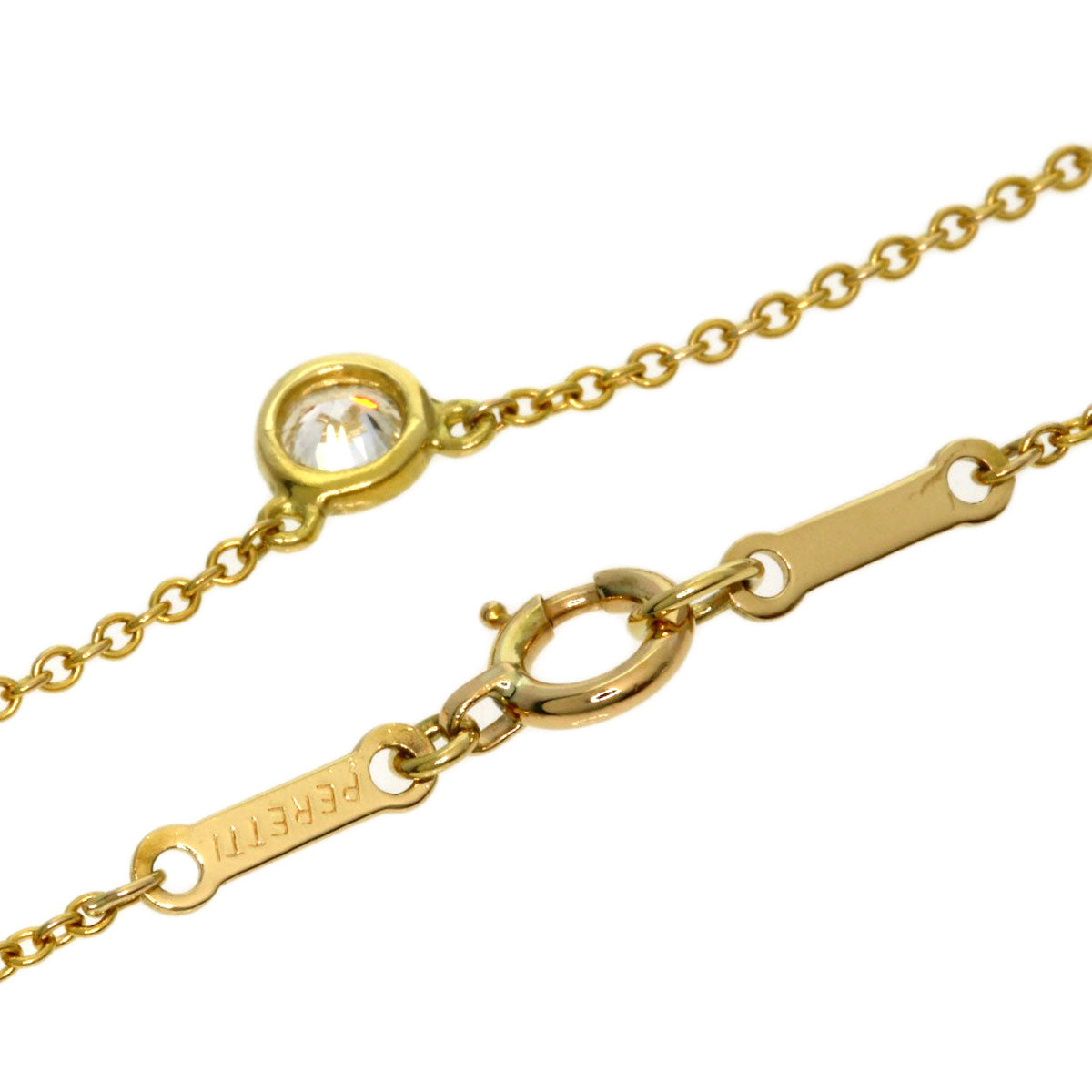 TIFFANY&Co. By The Yard Diamond Necklace K18 Yellow Gold Ladies [Used]