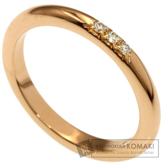 TIFFANY&Co. Forever 3P Diamond Ring K18 Pink Gold Ladies [Used]