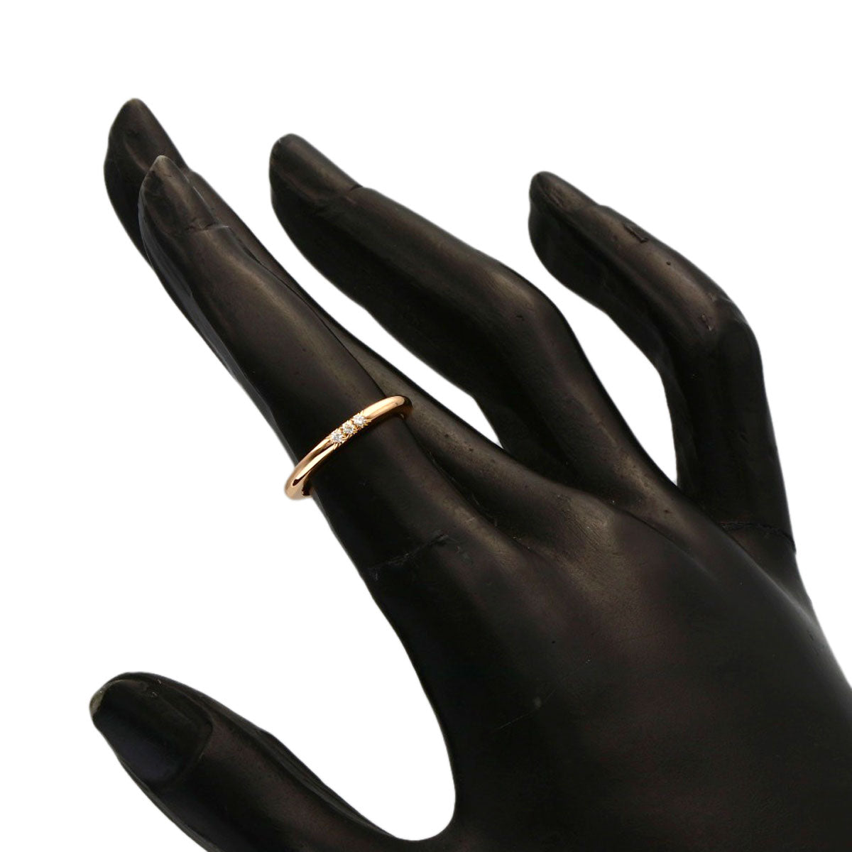 TIFFANY&Co. Forever 3P Diamond Ring K18 Pink Gold Ladies [Used]