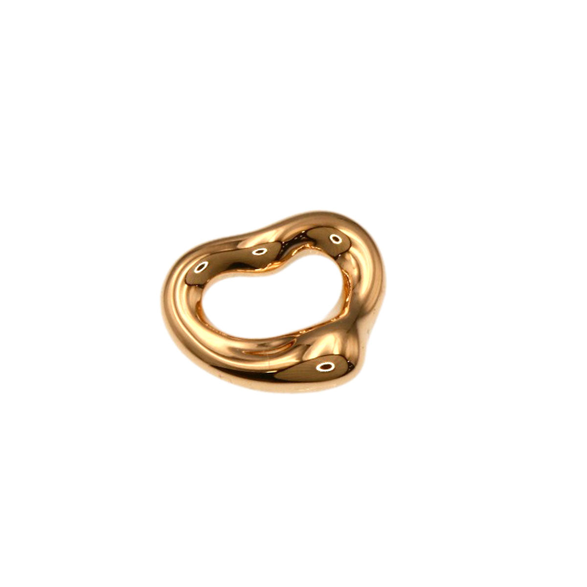TIFFANY&Co. Open heart Pendant top K18 Pink Gold Ladies [Used]