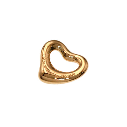 TIFFANY&Co. Open heart Pendant top K18 Pink Gold Ladies [Used]