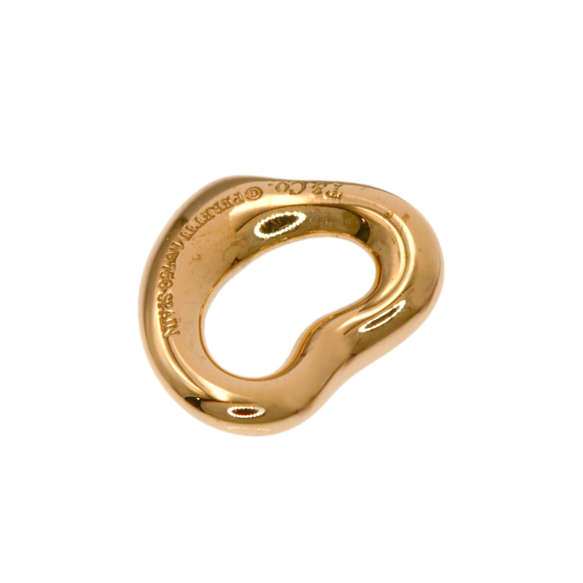 TIFFANY&Co. Open heart Pendant top K18 Pink Gold Ladies [Used]