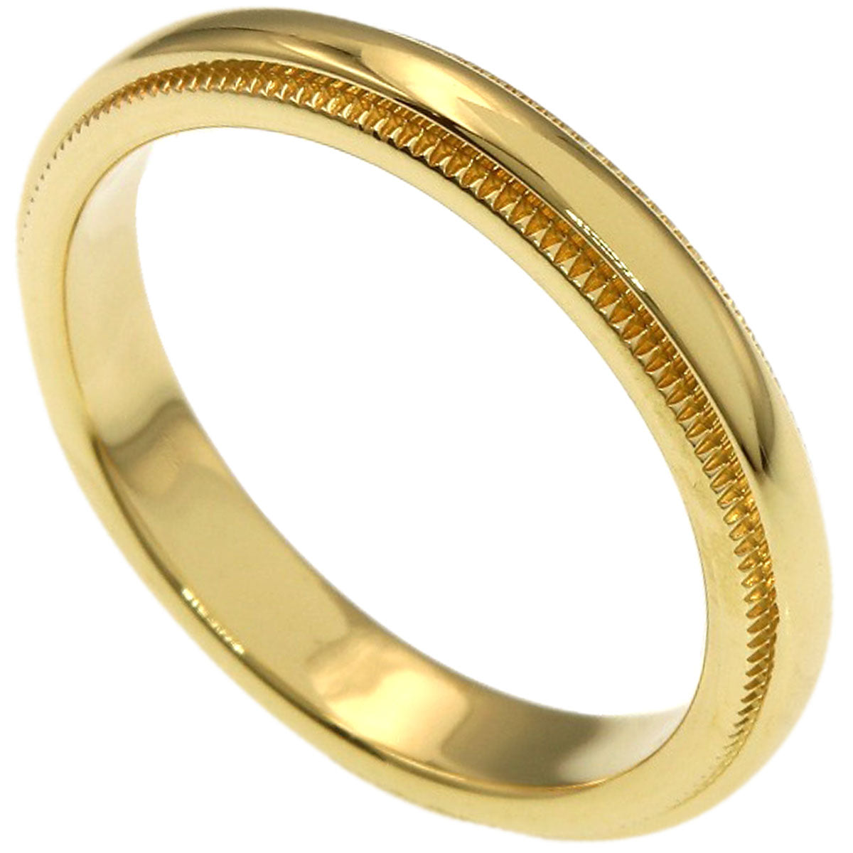 TIFFANY&Co. Milgrain Ring K18 Yellow Gold Ladies [Used]