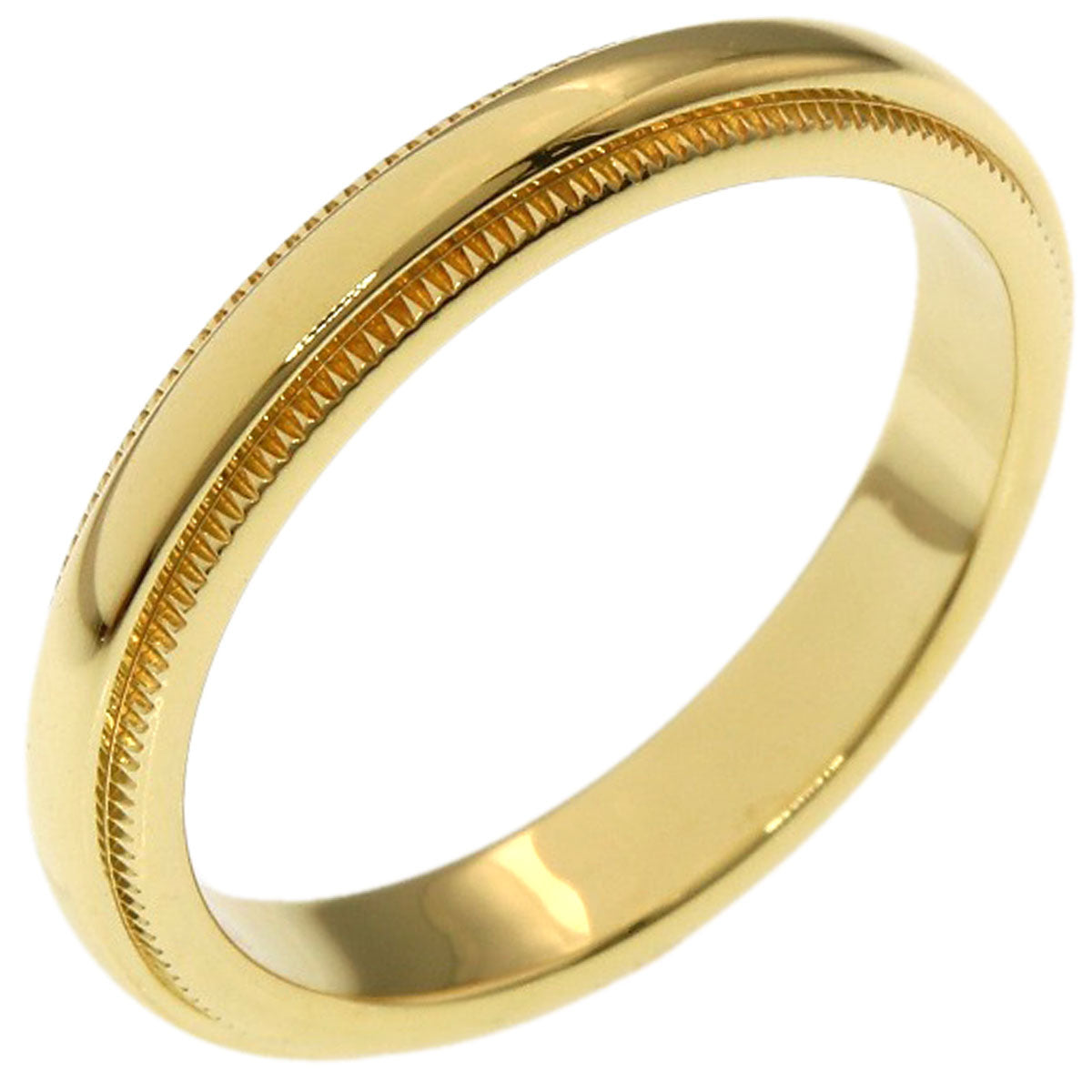 TIFFANY&Co. Milgrain Ring K18 Yellow Gold Ladies [Used]