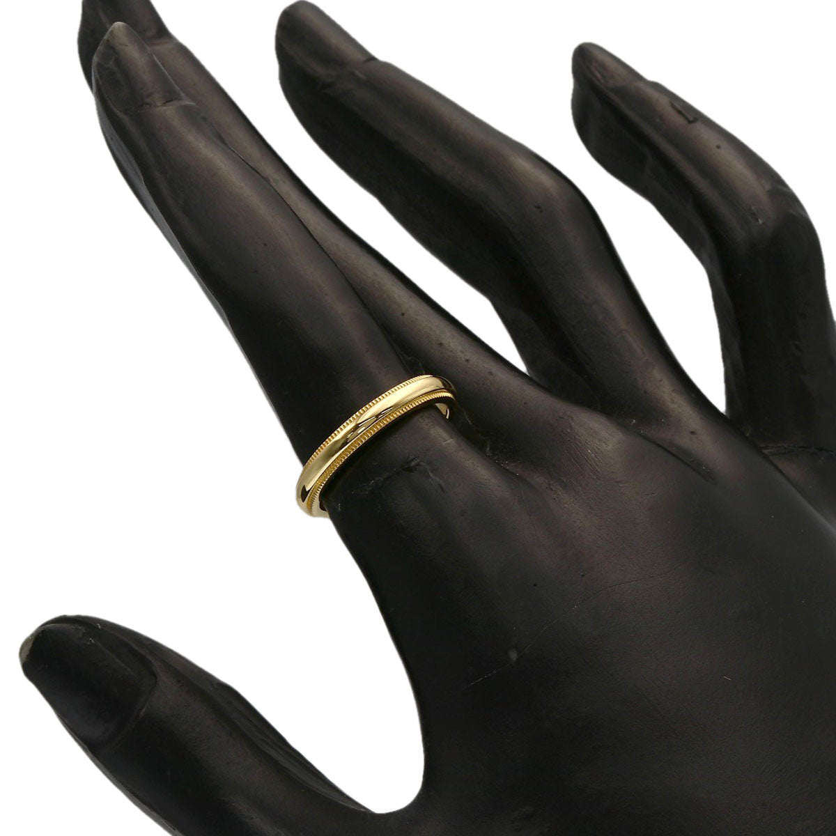 TIFFANY&Co. Milgrain Ring K18 Yellow Gold Ladies [Used]