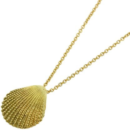 TIFFANY&Co. Shell motif Necklace K18 Yellow Gold Ladies [Used]
