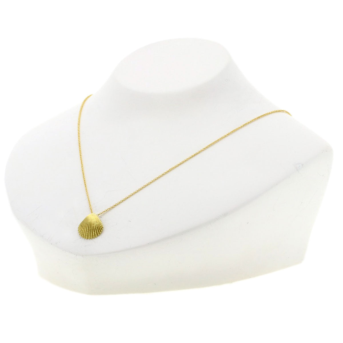 TIFFANY&Co. Shell motif Necklace K18 Yellow Gold Ladies [Used]
