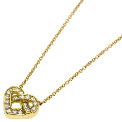 TIFFANY&Co. Heart Diamond Necklace K18 Yellow Gold Ladies [Used]