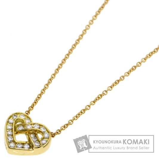 TIFFANY&Co. Heart Diamond Necklace K18 Yellow Gold Ladies [Used]