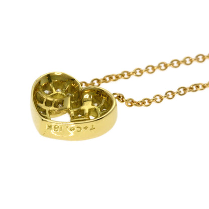 TIFFANY&Co. Heart Diamond Necklace K18 Yellow Gold Ladies [Used]