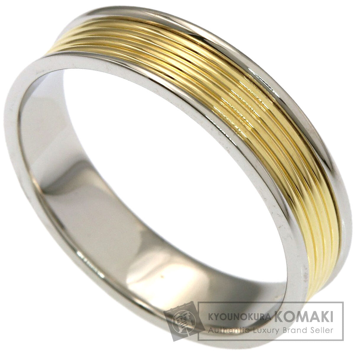 TIFFANY&Co. 4 Rows Ring K18 Yellow Gold PT950Ladies [Used]