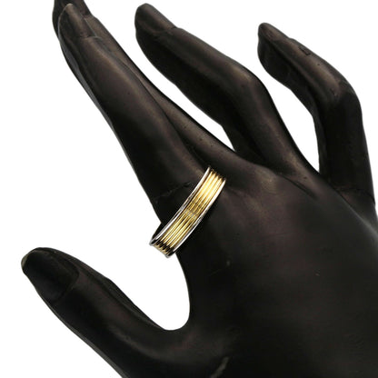 TIFFANY&Co. 4 Rows Ring K18 Yellow Gold PT950Ladies [Used]