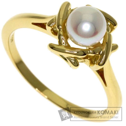 TIFFANY&Co. Kiss Around Pearl Pearl Ring K18 Yellow Gold Ladies [Used]