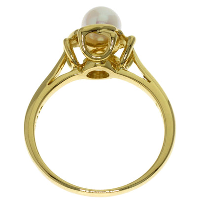 TIFFANY&Co. Kiss Around Pearl Pearl Ring K18 Yellow Gold Ladies [Used]