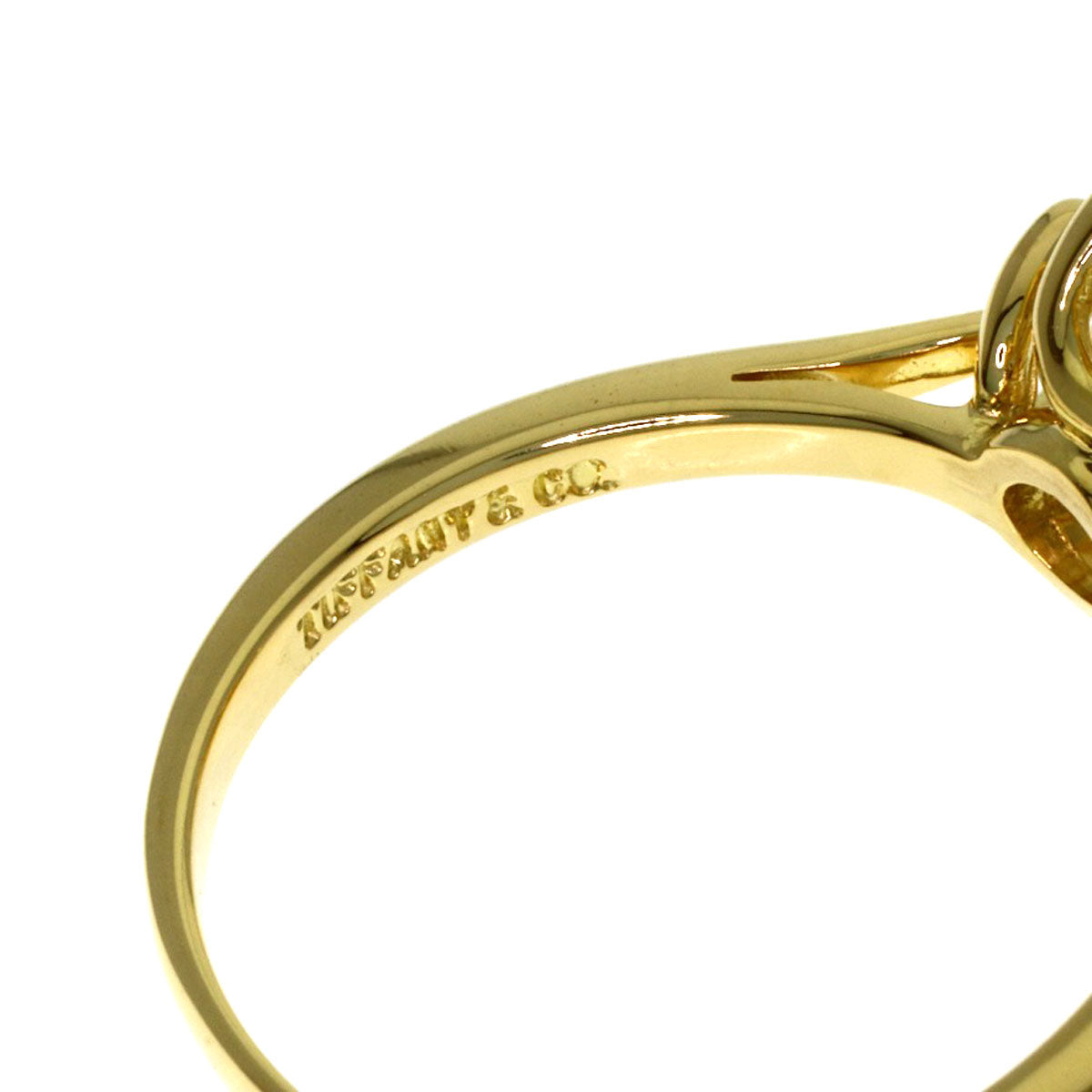 TIFFANY&Co. Kiss Around Pearl Pearl Ring K18 Yellow Gold Ladies [Used]