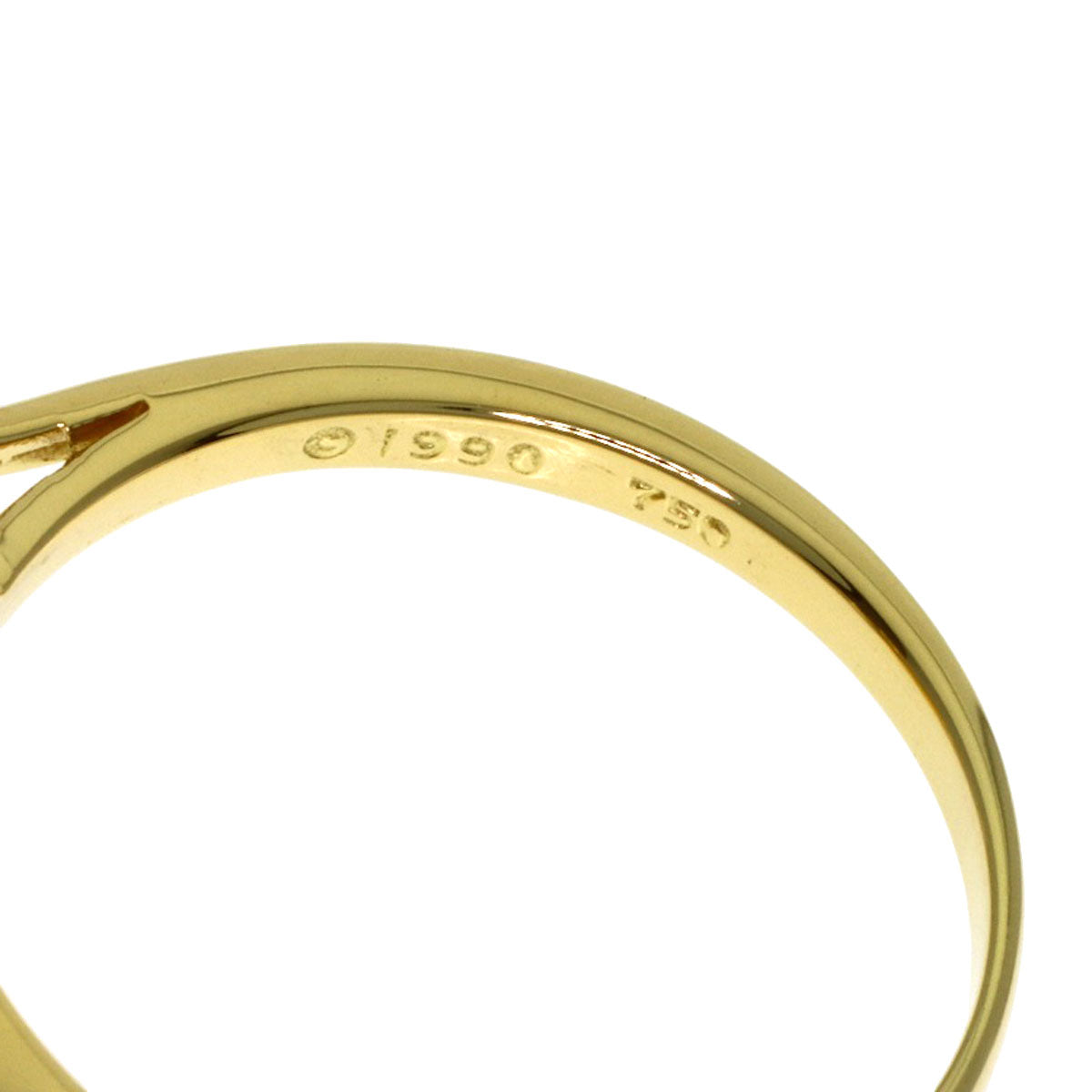 TIFFANY&Co. Kiss Around Pearl Pearl Ring K18 Yellow Gold Ladies [Used]