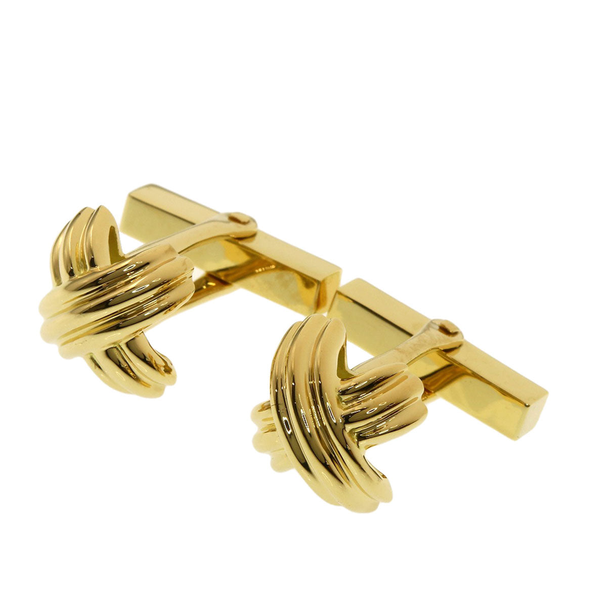 TIFFANY&Co. Signature cuffs K18 Yellow Gold mens [Used]