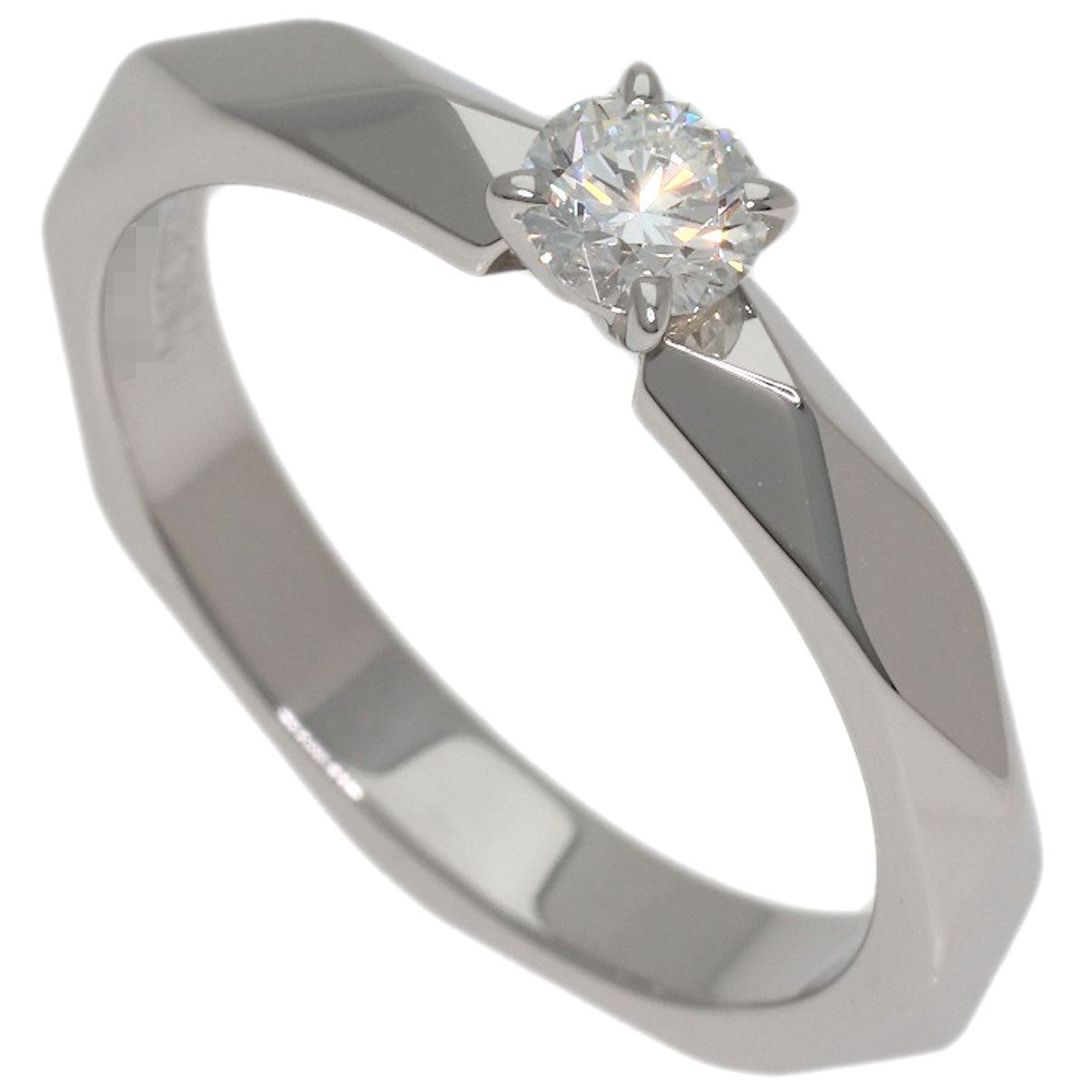 Boucheron Solitaire Diamond # 48 Ring Platinum PT950 Ladies [Used]