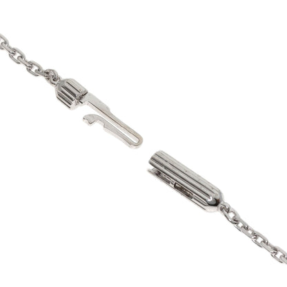 Boucheron Square 1P Diamond Necklace K18 White Gold Ladies [Used]