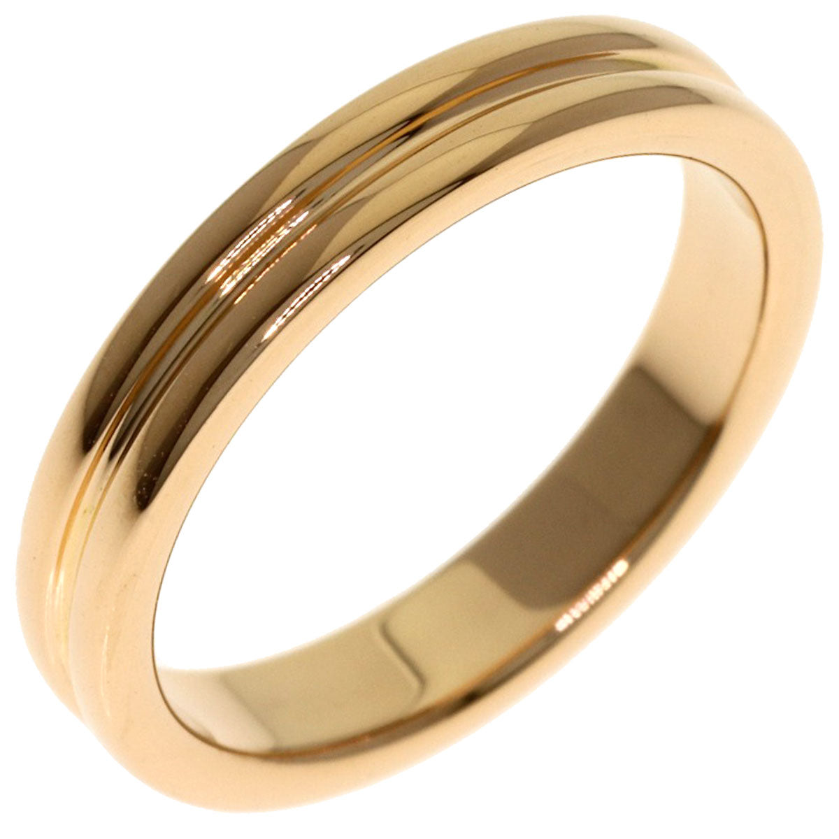 Boucheron Godron #47 Ring K18 Pink Gold Ladies [Used]