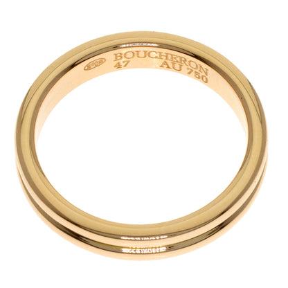 Boucheron Godron #47 Ring K18 Pink Gold Ladies [Used]