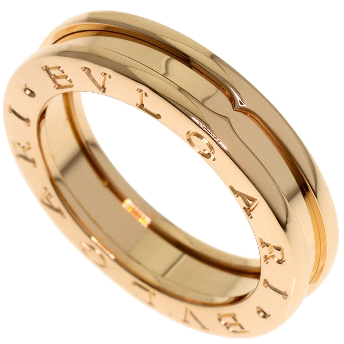 BVLGARI B.zero1 1 band #51 Ring K18 Pink Gold Ladies [Used]