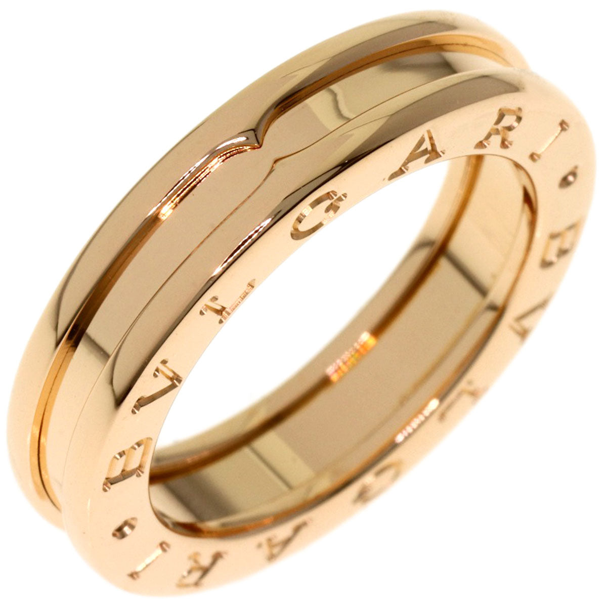 BVLGARI B.zero1 1 band #51 Ring K18 Pink Gold Ladies [Used]