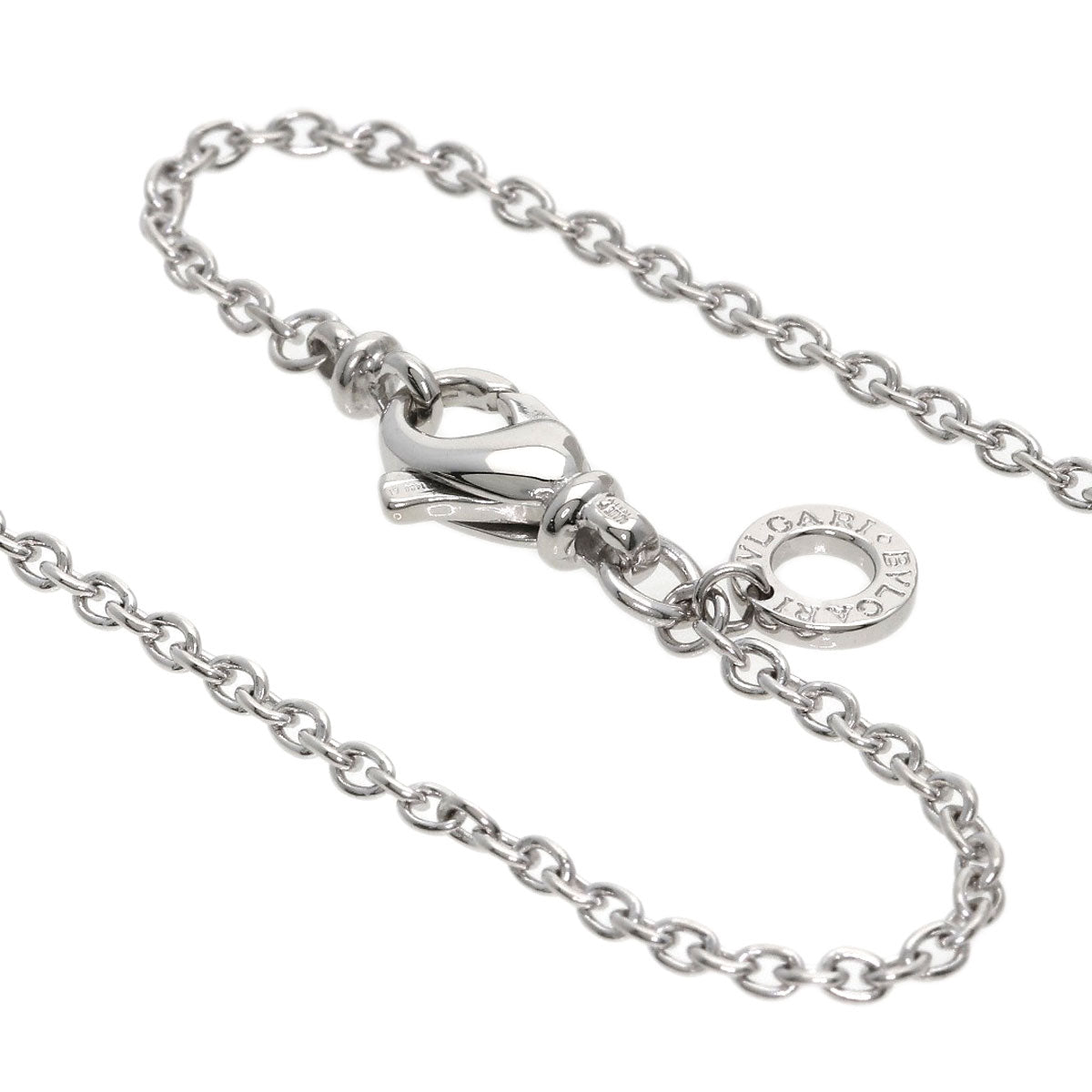 BVLGARI Chain 15.7" Necklace K18 White Gold Ladies [Used]