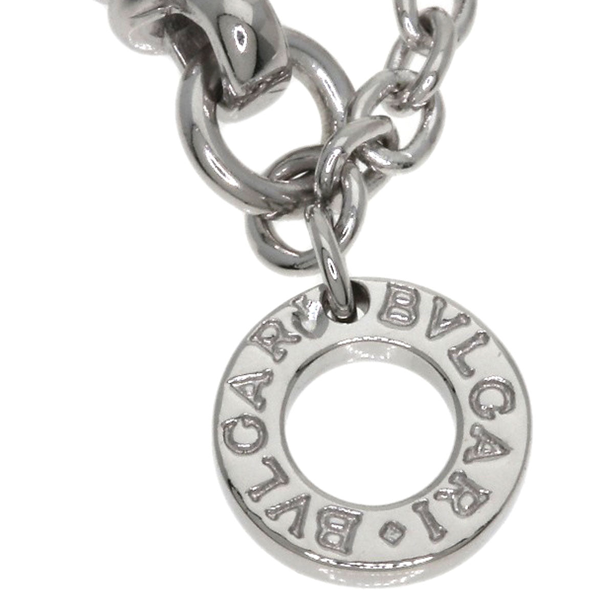 BVLGARI Chain 15.7" Necklace K18 White Gold Ladies [Used]