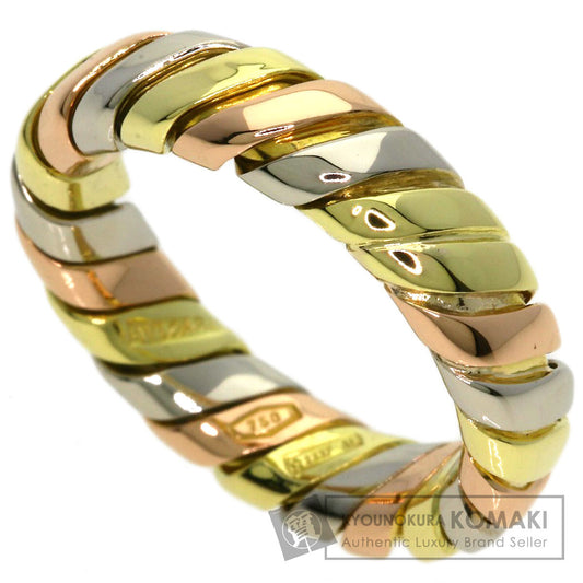 BVLGARI Tubogas Ring K18 Yellow Gold K18 White GoldLadies [Used]