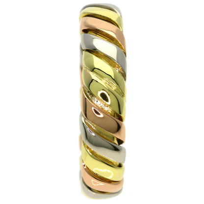BVLGARI Tubogas Ring K18 Yellow Gold K18 White GoldLadies [Used]