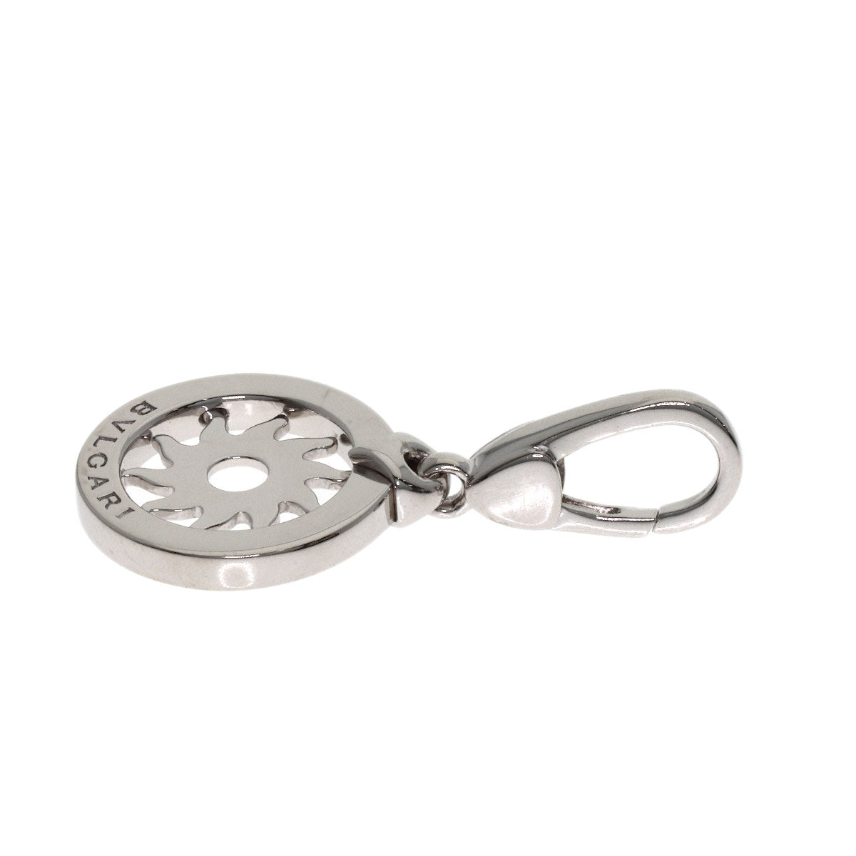 BVLGARI Tondo san Pendant top K18 White Gold Ladies [Used]