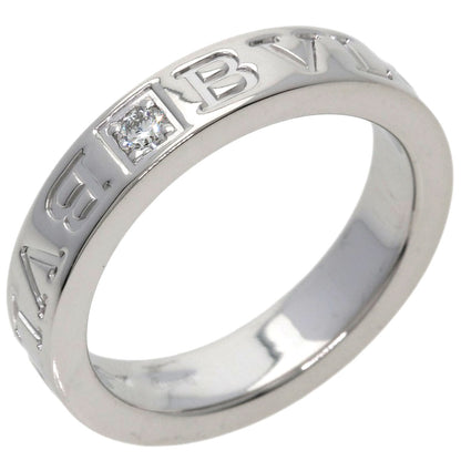 BVLGARI Double logo 1P Diamond Ring K18 White Gold Ladies [Used]