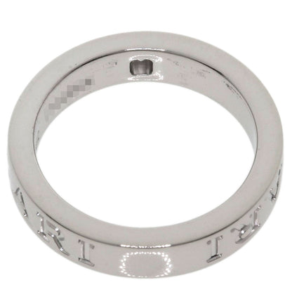 BVLGARI Double logo 1P Diamond Ring K18 White Gold Ladies [Used]