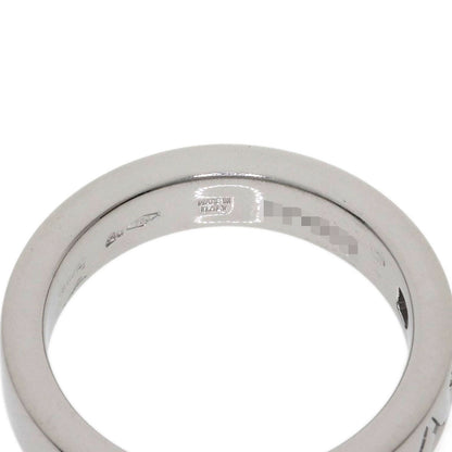 BVLGARI Double logo 1P Diamond Ring K18 White Gold Ladies [Used]