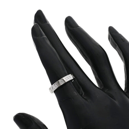 BVLGARI Double logo 1P Diamond Ring K18 White Gold Ladies [Used]