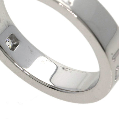 BVLGARI Double logo 1P Diamond Ring K18 White Gold Ladies [Used]