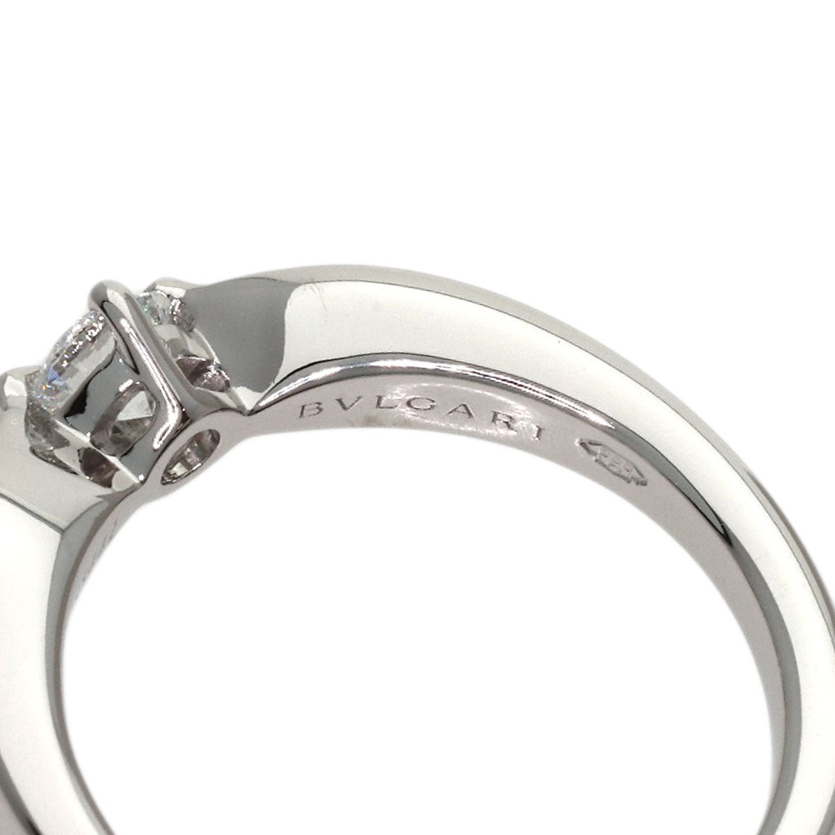 BVLGARI Dedi Carta A Venezia Diamond Ring Platinum PT950 Ladies [Used]