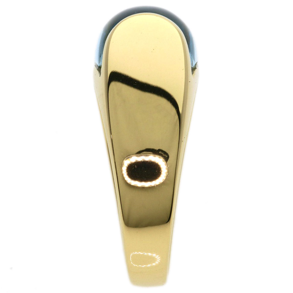 BVLGARI Troquette Blue Topaz Ring K18 Yellow Gold Ladies [Used]
