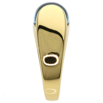 BVLGARI Troquette Blue Topaz Ring K18 Yellow Gold Ladies [Used]