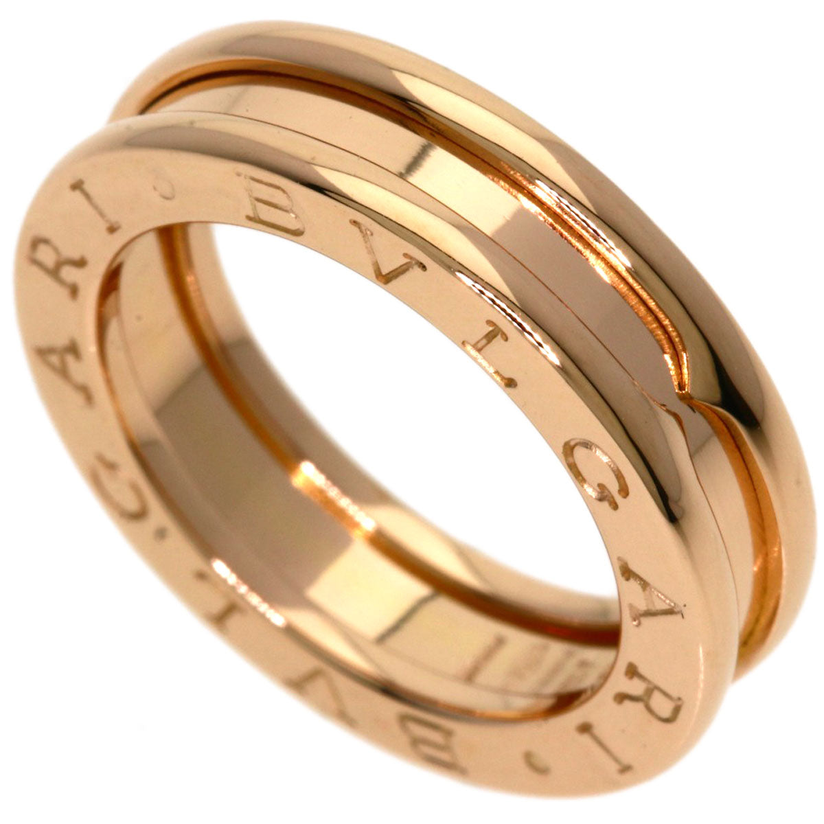 BVLGARI B.zero1 1 Band #46 Ring K18 Pink Gold Ladies [Used]