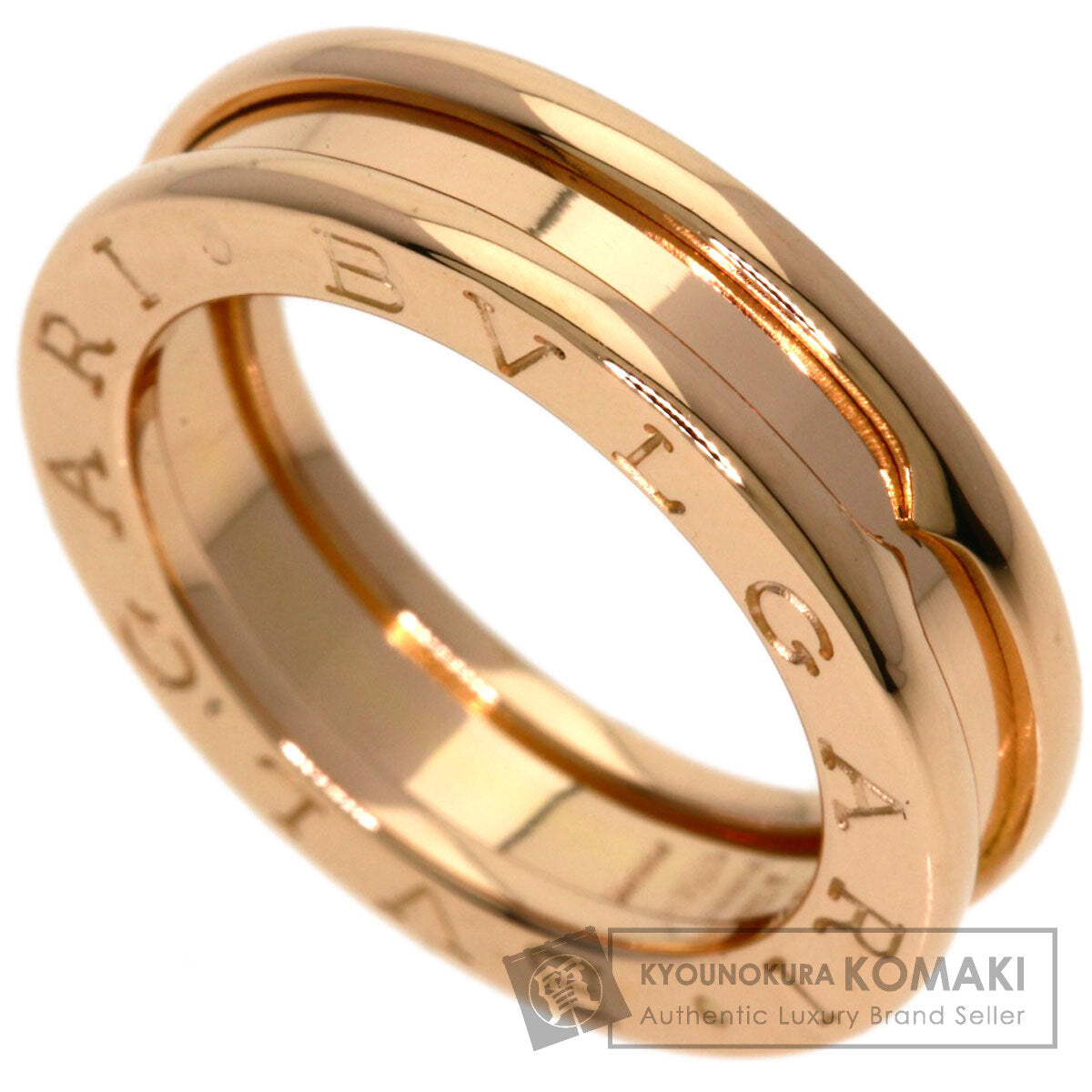 BVLGARI B.zero1 1 Band #46 Ring K18 Pink Gold Ladies [Used]
