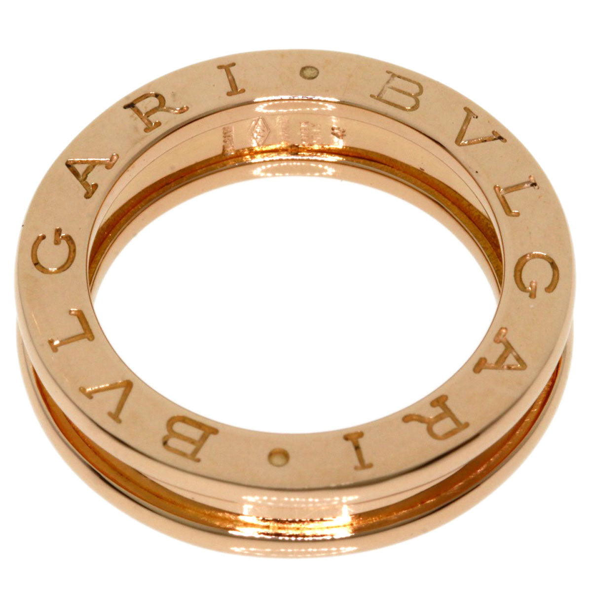 BVLGARI B.zero1 1 Band #46 Ring K18 Pink Gold Ladies [Used]