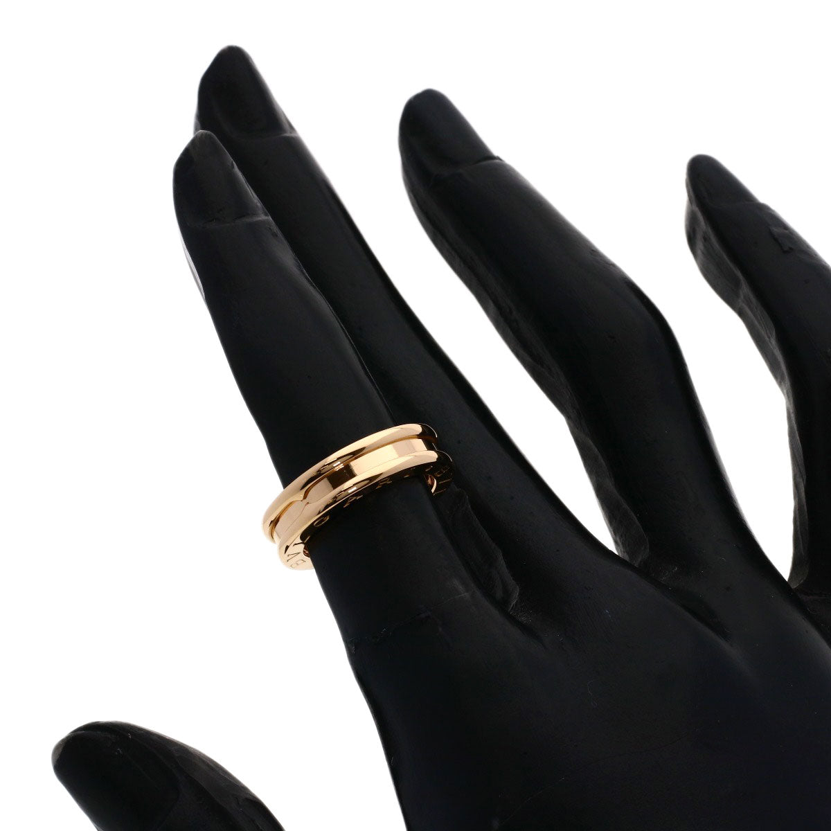 BVLGARI B.zero1 1 Band #46 Ring K18 Pink Gold Ladies [Used]