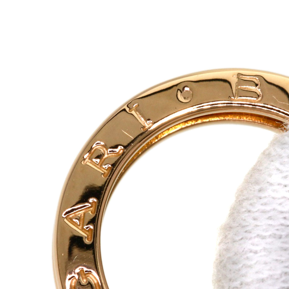 BVLGARI B.zero1 1 Band #46 Ring K18 Pink Gold Ladies [Used]