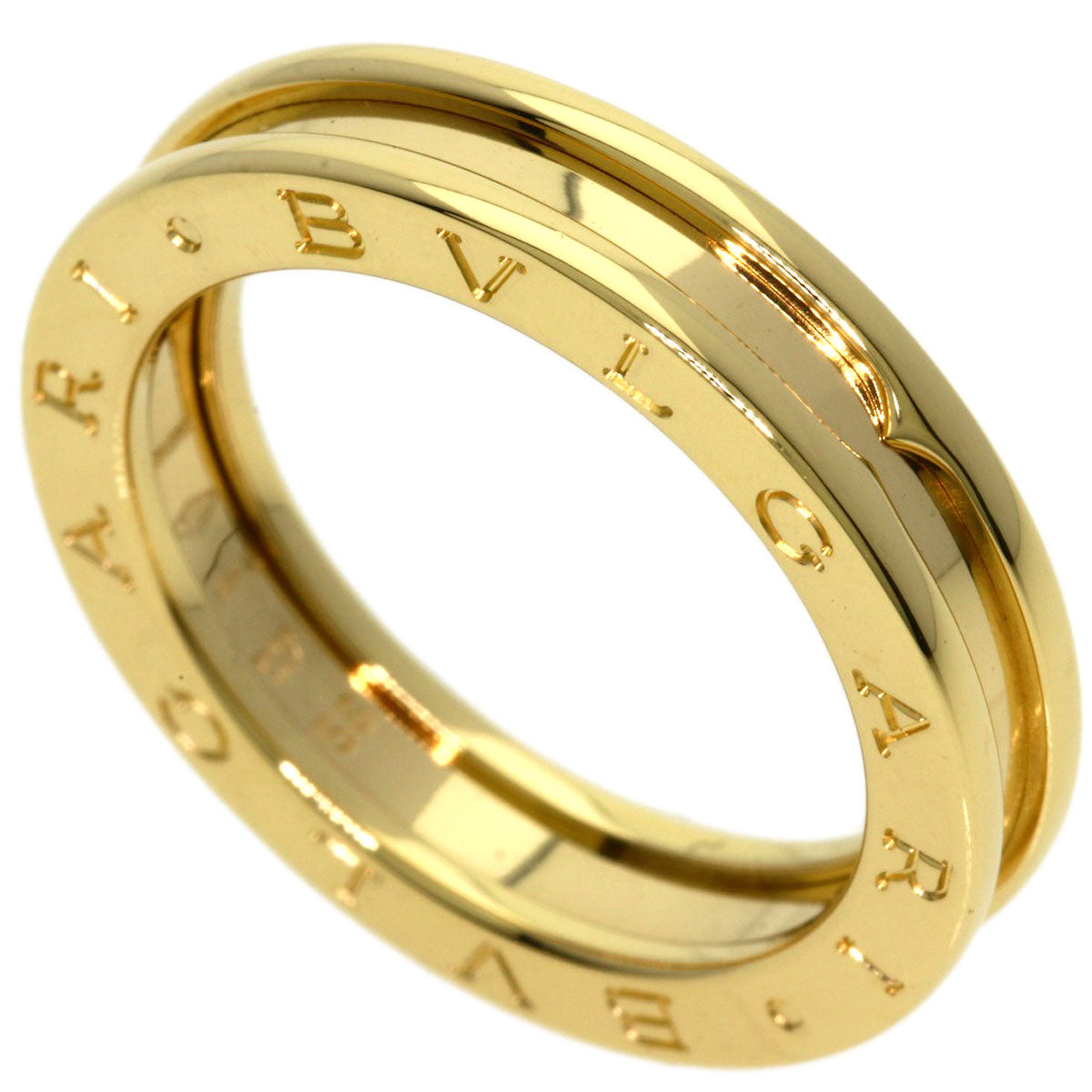 BVLGARI B.zero1 1 Band #58 Ring K18 Yellow Gold Ladies [Used]