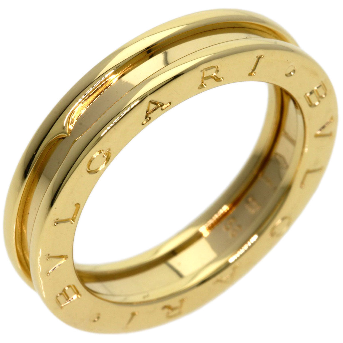 BVLGARI B.zero1 1 Band #58 Ring K18 Yellow Gold Ladies [Used]